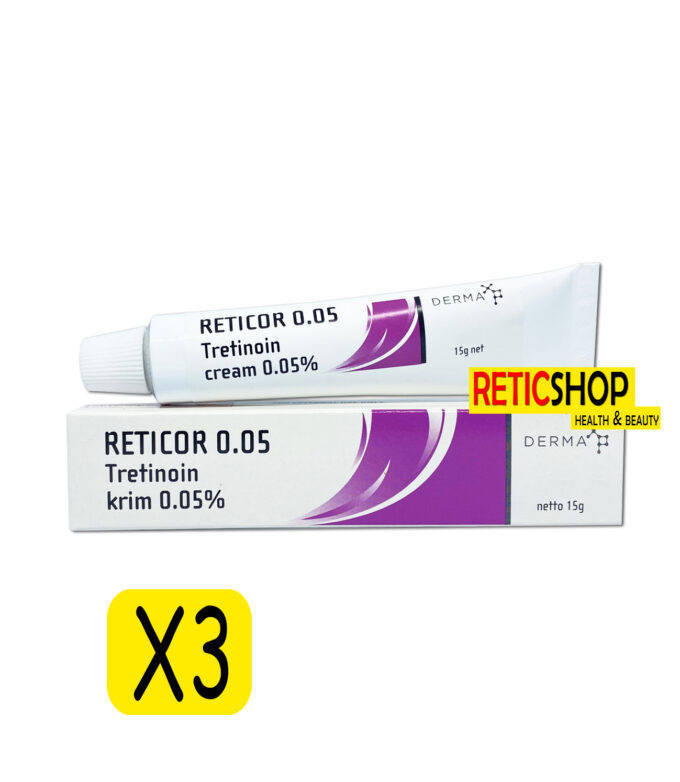 3Tubes Reticor 0.05 Tretinoin Cream