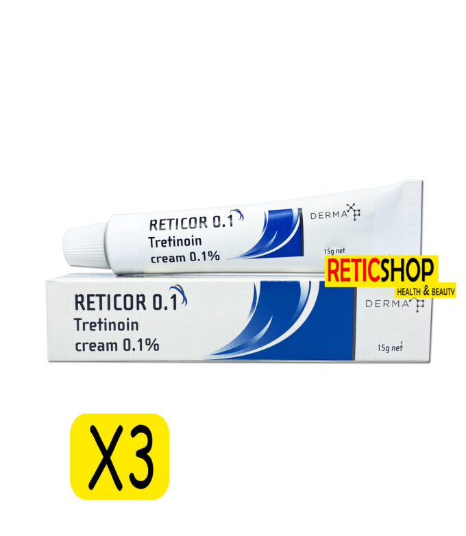 3Tubes Reticor 0.1 Tretinoin Cream