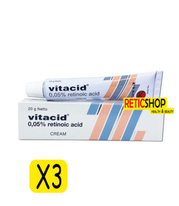 3Tubes Vitacid 0.05 Tretinoin Cream